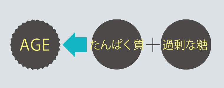 終末糖化産物AGEが老化を進める