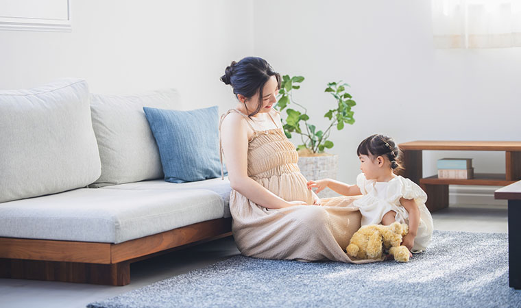 妊婦と子供