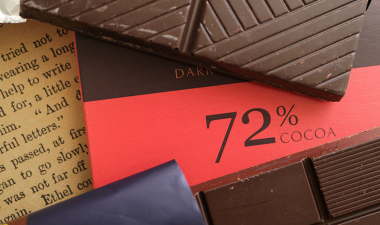 カカオ72％のチョコ