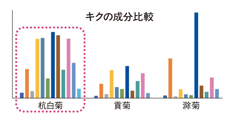 キクの成分比較